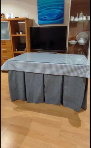 Mesa de camilla rectangular