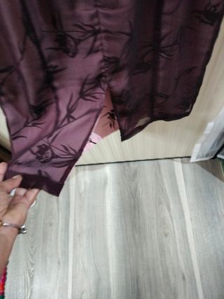 Vestido Mango Morado Estampado Floral