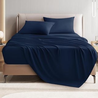 Juego de sabanas suaves de 4 piezas para cama 135
