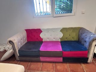 Sofá Chester Multicolor Terciopelo
