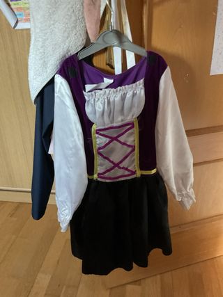 Disfraz niña morado y negro 