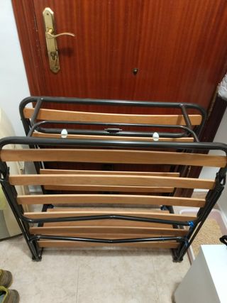 Somier de láminas metálico y madera
