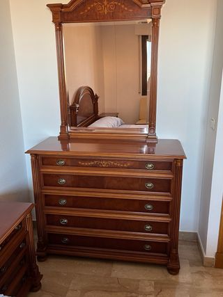 Dormitorio madera maciza con filigrana