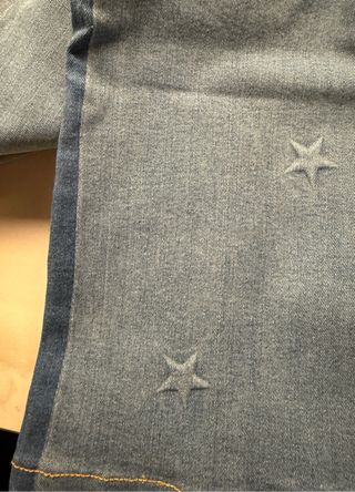 Jeans a zampa con stelline
