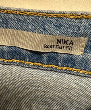 Jeans a zampa con stelline