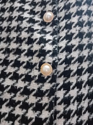 Cappotto Pied de Poule Nero e Bianco