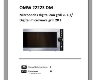Microondas Digital con Grill