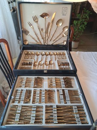 Cubertería Tailandesa Antigua Farco Bronce