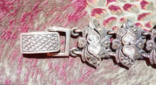Bracciale vintage argento zirconi e marcassite