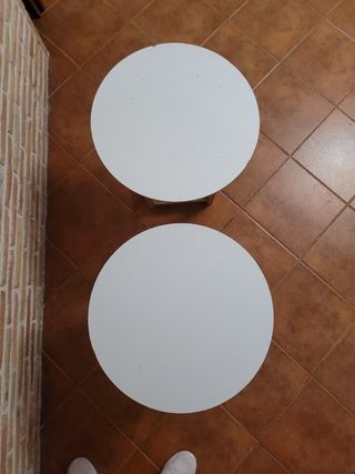 2 Mesitas de Camilla Básicas Madera