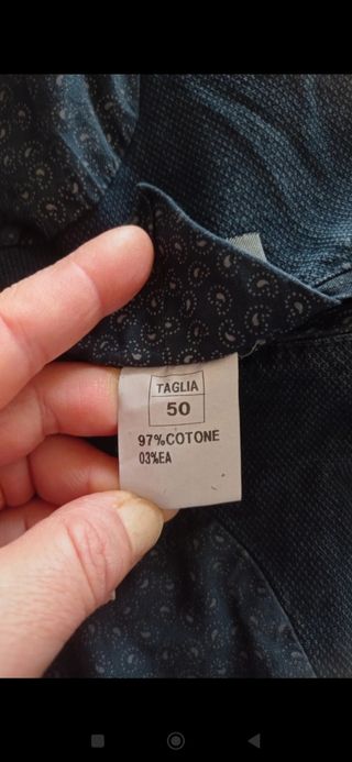 Giacca uomo sfoderata blu slavato tg 50