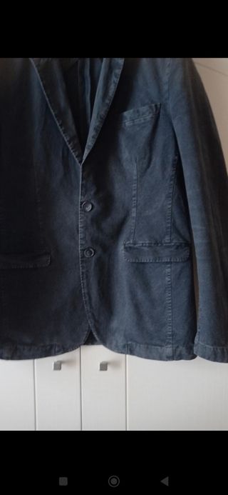 Giacca uomo sfoderata blu slavato tg 50