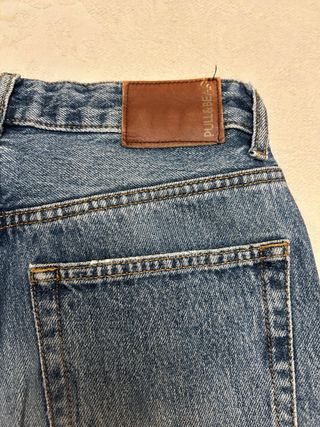 Pantalón vaquero ancho Pull&Bear azul