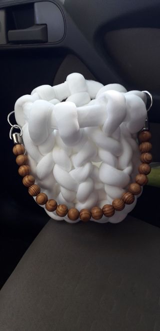 Mini borsa marshmallow fatta a mano