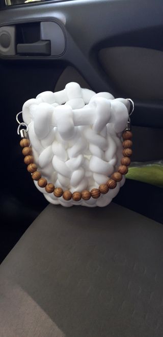 Mini borsa marshmallow fatta a mano