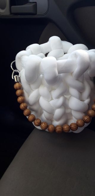 Mini borsa marshmallow fatta a mano