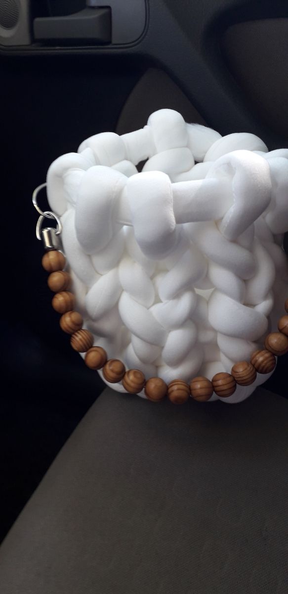 Mini borsa marshmallow fatta a mano