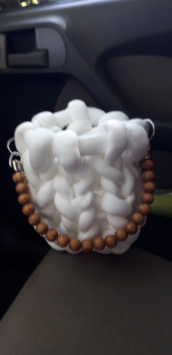 Mini borsa marshmallow fatta a mano