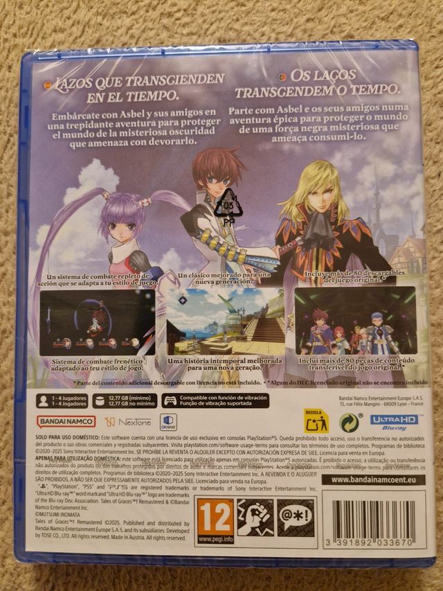Tales of Graces f Remastered PS5