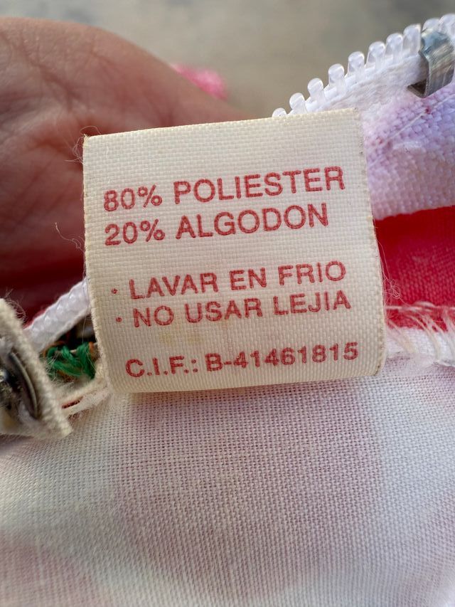 Vestido Flamenca coral y Blanco