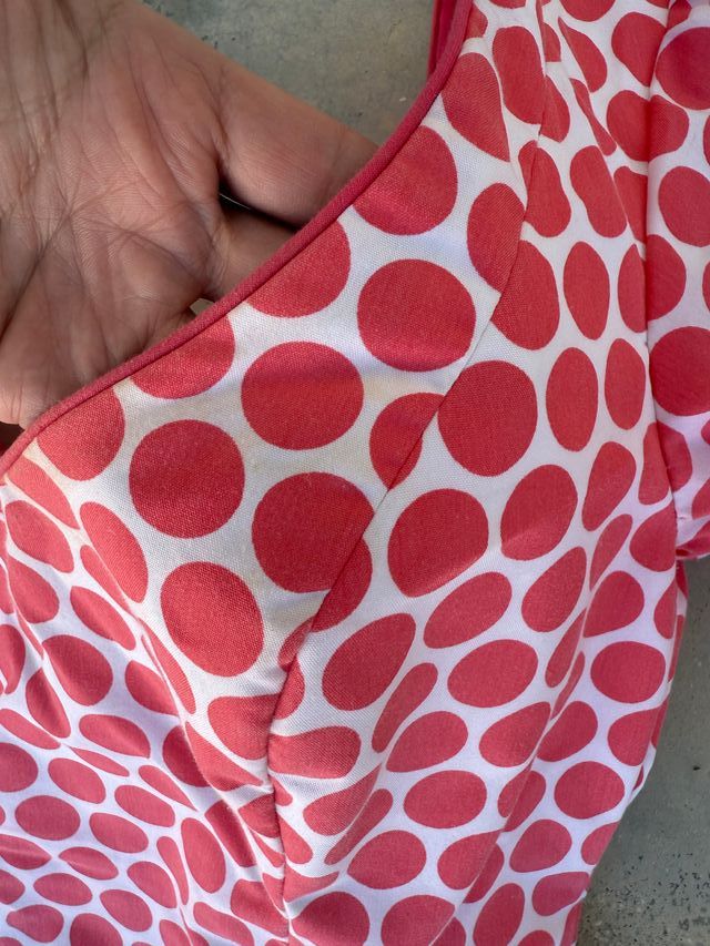 Vestido Flamenca coral y Blanco