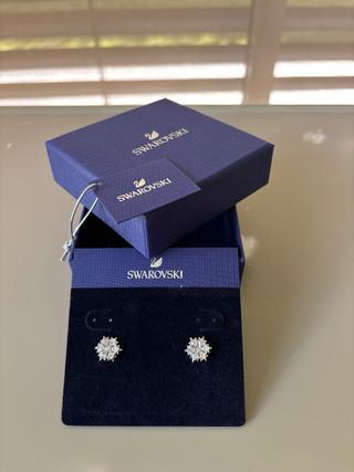 Pendientes Swarovski Plata Sin Estrenar