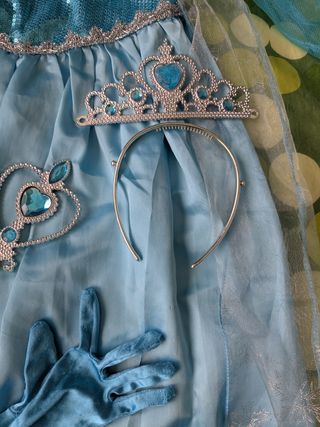 Disfraz Elsa Frozen con accesorios (4-5 años)