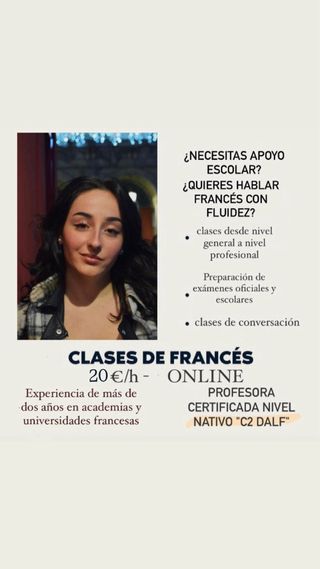 Clases particulares de francés 