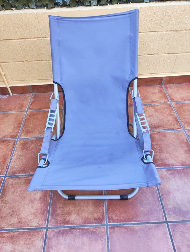 Sedia da spiaggia robusta grigia ACCETTO UN'OFFERTA