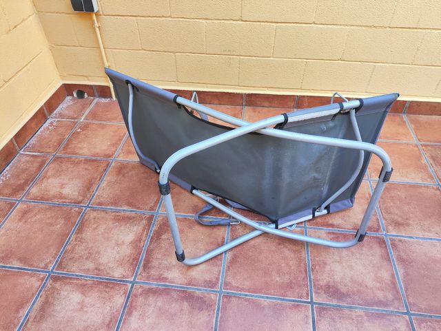 Sedia da spiaggia robusta grigia ACCETTO UN'OFFERTA