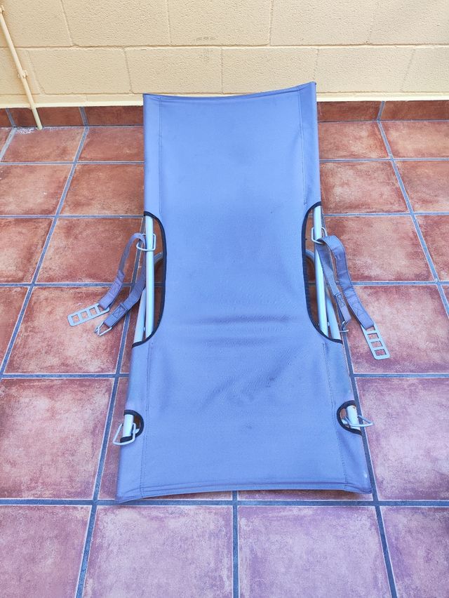 Sedia da spiaggia robusta grigia ACCETTO UN'OFFERTA