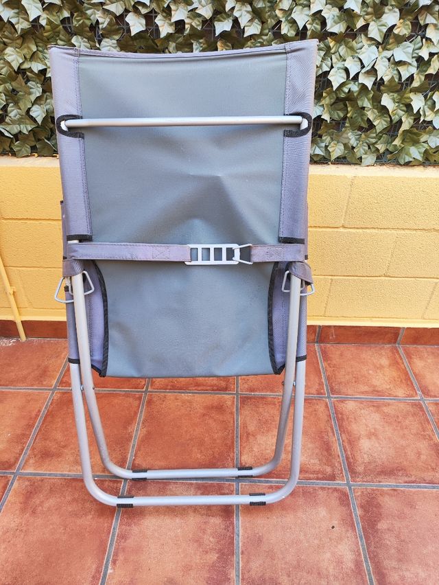 Sedia da spiaggia robusta grigia ACCETTO UN'OFFERTA