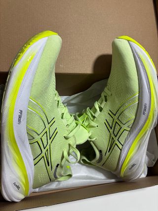Zapatillas Running Asics Gel Nimbus Verde/Amarillo