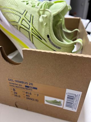 Zapatillas Running Asics Gel Nimbus Verde/Amarillo