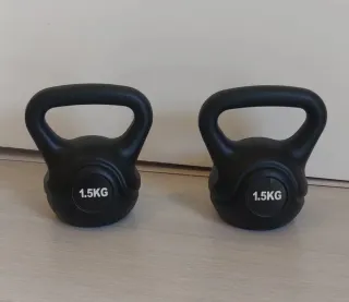 Pesas Kettlebell de 1.5 kilos y regalo guantes