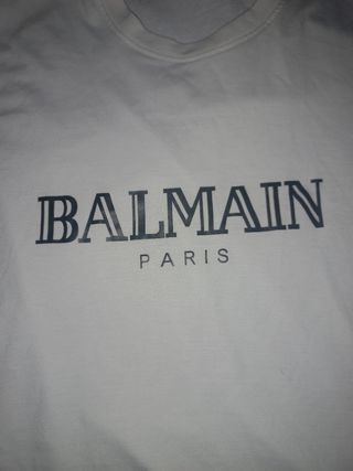 Camiseta Balmain Paris Blanca