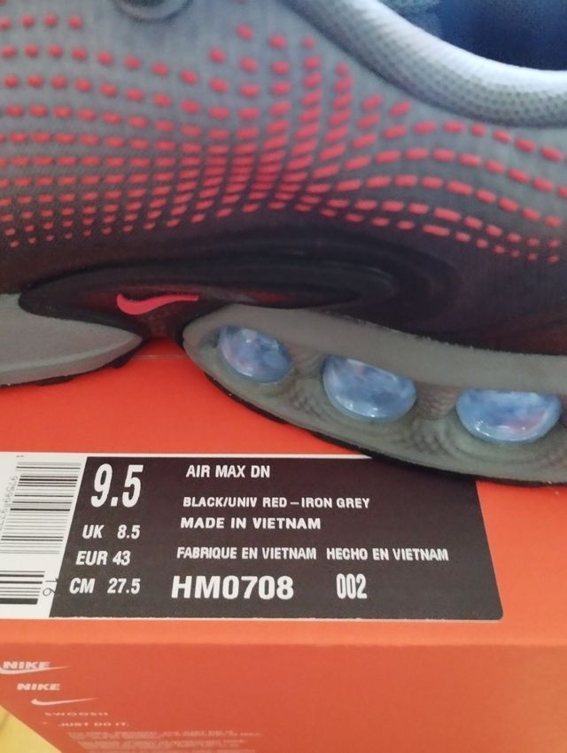 Nike Air Max Dn Gris/Rojo