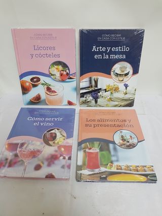 COLECCIÓN  LIBROS COMO RECIBIR EN CASA CON ESTILO
