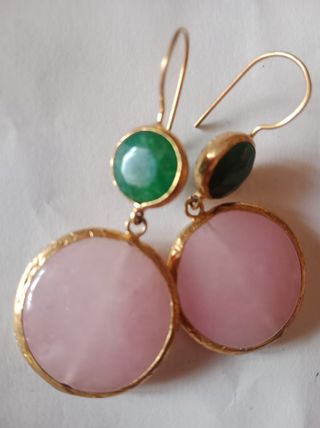 Orecchini Happy Stones pietre Apatite e Rose Quart