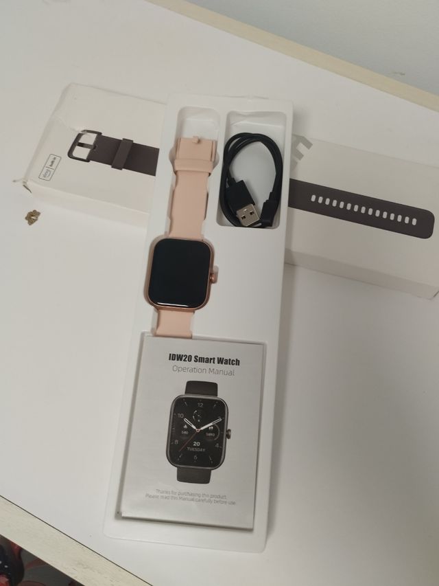 Smartwatch Negro y Rosa