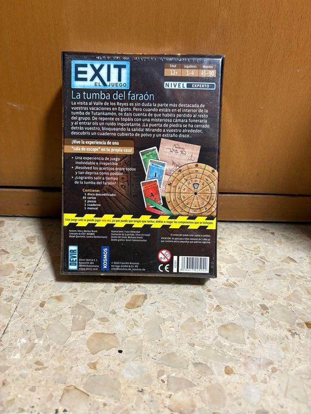 EXIT: La tumba del faraón - Juego de mesa