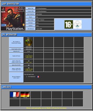 C-12 Final Resistance PS1 PAL
