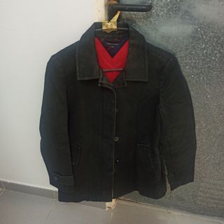 Gabardina Tommy Hilfiger Negra Original