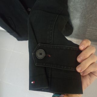 Gabardina Tommy Hilfiger Negra Original