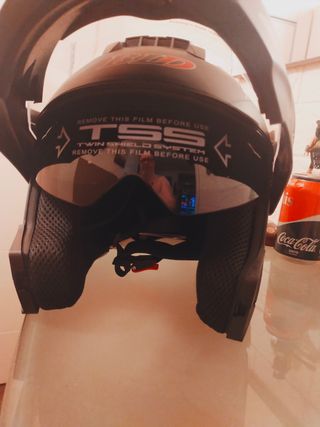 t,L Casco Modular 2 viseras A ESTRENAR 