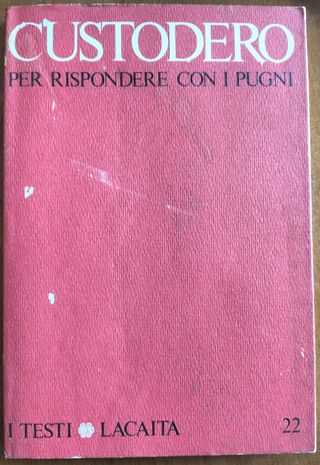 Custodero: Per Rispondere Con I Pugni
