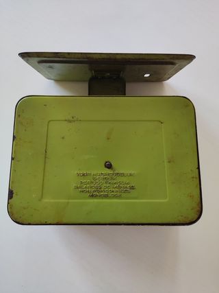 Balanza de cocina antigua verde