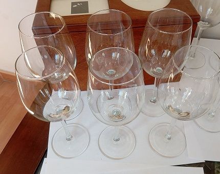 Copas de vino de cristal