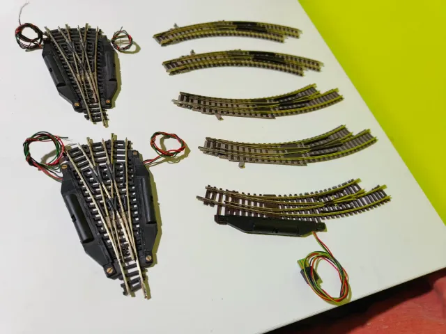 Desvios curvos Fleischmann piccolo escala N