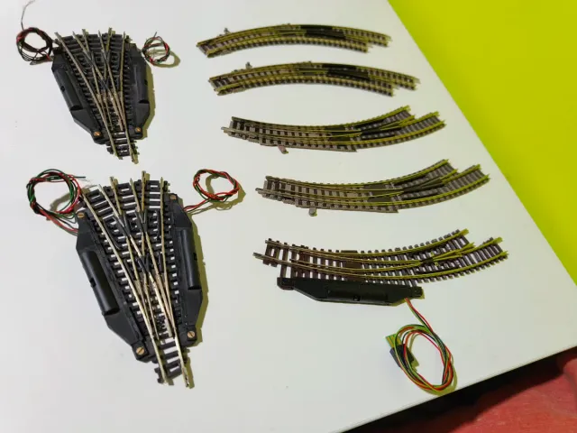 Desvios curvos Fleischmann piccolo escala N